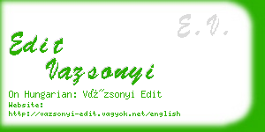 edit vazsonyi business card